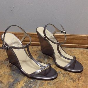 Silver Michael Kors Wedges